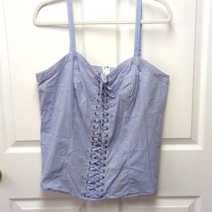 Torrid Poplin Lace-Up Cami Size 2